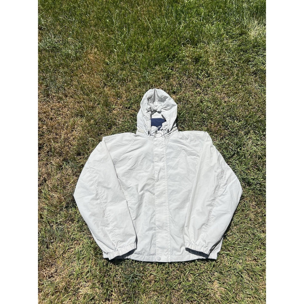 Uniqlo Jacket Mens XL Gray Windbreaker Hooded Full Zip Outdoors